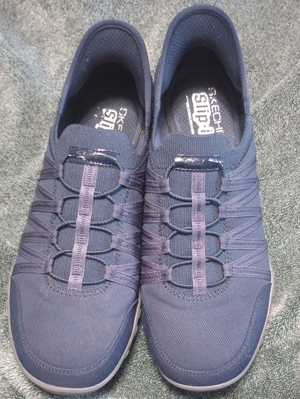 Skechers Women's Navy Slip-On Athletic Sneakers